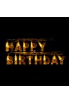 Születésnapi LED-es fényfüzér - "Happy Birthday" - 13 LED - 2 x AA - 2 m - 56529B