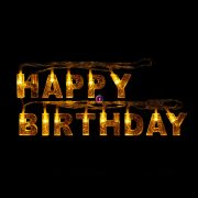   Születésnapi LED-es fényfüzér - "Happy Birthday" - 13 LED - 2 x AA - 2 m - 56529B