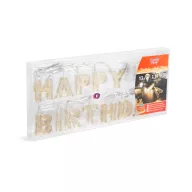   Születésnapi LED-es fényfüzér - "Happy Birthday" - 13 LED - 2 x AA - 2 m - 56529C