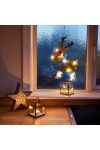 LED-es PVC ablakdekor - rénszarvas - 28 x 17 cm - 3 x AAA