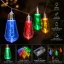 LED fényfüzér - Villanykörte - 10 LED - 1,9 méter - színes - 2 x AA