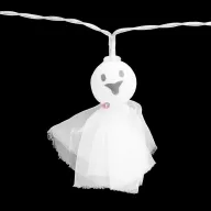Halloween fényfüzér szellem elemes 10 LED 1 m 2xAA