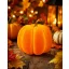 Halloweeni tök dekoráció 16,5 cm, narancssárga