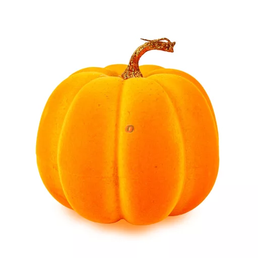 Halloweeni tök dekoráció 16,5 cm, narancssárga