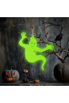 2 db Halloween-i foszforeszkáló  ablakdekoráció - szellem - 15 x 12 cm
