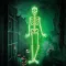 XL halloweeni csontváz foszforeszkáló 90 cm
