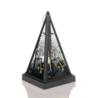   Halloween-i LED lámpás csontváz forma- melegfehér 17 cm elemes