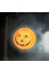 Halloween tökfej LED-es lampion 20 cm, elemes