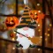 Halloweeni  manó seprűvel- akasztható - habszivacs - 44 x 26 cm
