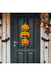 Halloween-i dekoráció - tök - akasztható - filc - 63 x 32 cm
