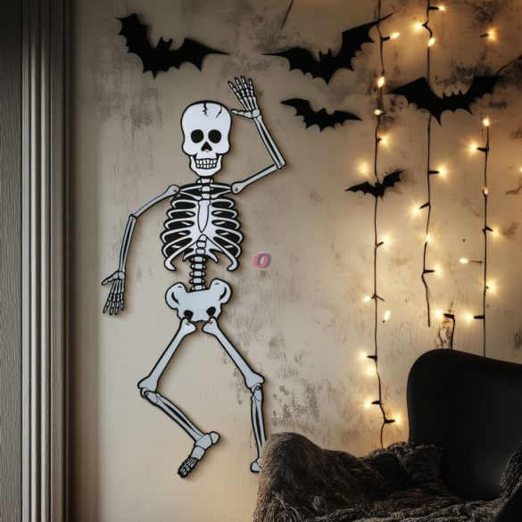 XL halloweeni csontváz habszivacs 85 cm