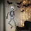 XL halloweeni csontváz habszivacs 85 cm