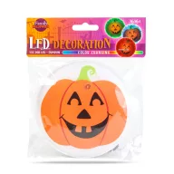  Halloween-i LED dekoráció - RGB LED - tök - öntapadós - 12 x 4 cm