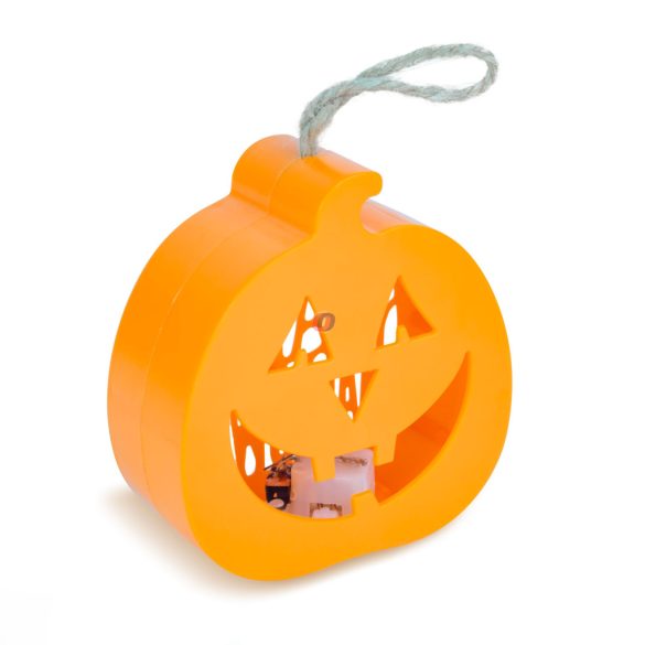 Halloween-i LED dekor - tök - RGB LED - 3 x LR1130 - 8,5 x 9 x 4 cm
