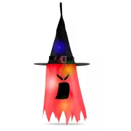   Halloweeni dekor szellem piros,  LED világítással 75 cm, 10 led