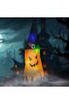 Halloweeni dekor szellem narancssárga,  LED világítással 75 cm, 10 led