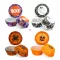 Halloween-i dekoráció - muffin papír szett - 50 db - 4 féle - 7 x 5 x 3,2 cm