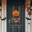 Halloween-i dekoráció - tök  - akasztható - 45 x 23 cm