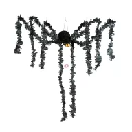 Halloween-i dekoráció - fekete pók - papír - 75 x 13 cm