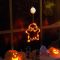 Halloween világító ablakdekor szellem - tapadókorongos - 12 LED - 20 x 18,5 cm - 3 x AAA