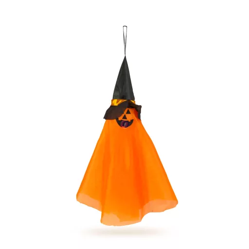 XL Halloweeni dekor lampion tökfej LED világítással 70 cm