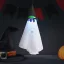 XL Halloweeni dekor lampion szellem, LED világítással 70 cm