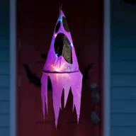    3db XL Halloweeni dekor lampion szellem szett LED világítással 75 cm