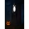 XL Halloweeni dekor lampion fekete szellem, LED világítással 75 cm