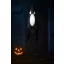 XL Halloweeni dekor lampion fekete szellem, LED világítással 75 cm