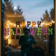Halloween gél ablakmatrica szett, 50 x 15 cm, 2 féle