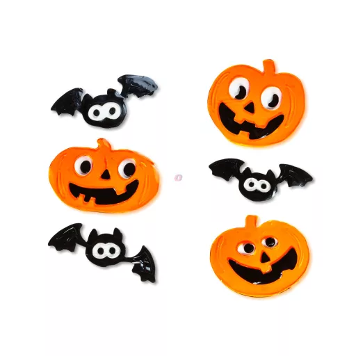 Halloween gél ablakmatrica szett, 50 x 15 cm, 2 féle