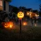 Halloween leszúrható lámpa, tök, elemes, 34 x 9,5 cm