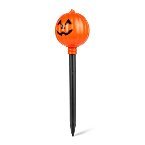 Halloween leszúrható lámpa, tök, elemes, 34 x 9,5 cm