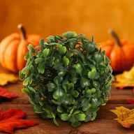 Buxus gömb, zöld, UV álló, 11 cm, műanyag