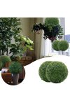 Buxus gömb, zöld, UV álló, 17 cm, műanyag