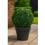 Buxus gömb, zöld, UV álló, 21 cm, műanyag