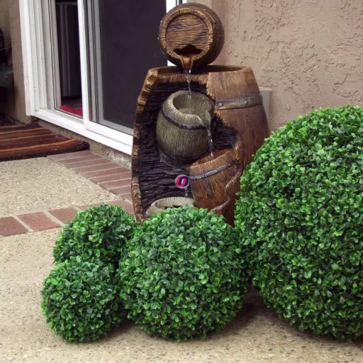 Buxus gömb, zöld, UV álló, 21 cm, műanyag