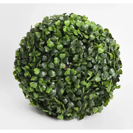 Buxus gömb, zöld, UV álló, 21 cm, műanyag