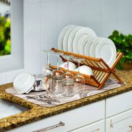   Mikroszálas edényszárító alátét - 38 x 51 cm - barna mintás