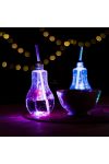 Világító LED-es party pohár izzó körte formájú 400 ml - 57160J