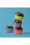 Muffin papír szett - csíkos - 100 db / csomag