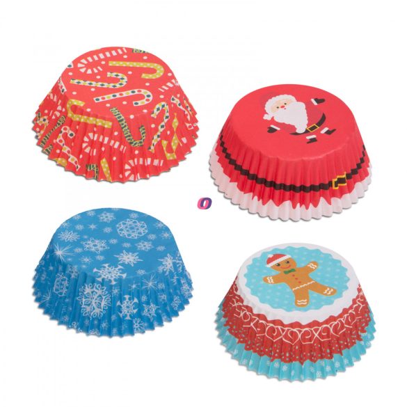 Muffin papír szett karácsonyi 100 db / csomag