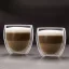 Duplafalú cappuccino üveg csésze 2 db-os 250 ml