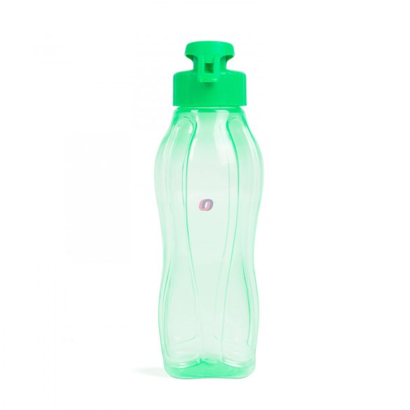 Sport kulacs - műanyag, átlátszó - 600 ml - 3 színben
