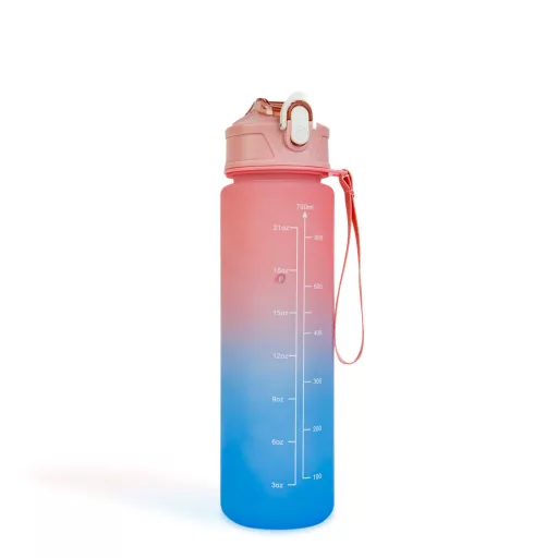 Sport kulacs - 750 ml - opálos - kék-lila színátmenetes