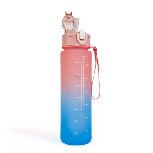 Sport kulacs - 750 ml - opálos - kék-lila színátmenetes