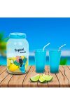 Italadagoló csappal, műanyag pohárszettel - 3,8 l - trópusi