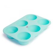   Szilikon muffinsütő-forma - 6 adagos 5 / 7 cm átmérő kék