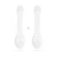   Biztonsági gyerekzár ajtóra - 21 cm - öntapadós - fehér - 2 db / csomag