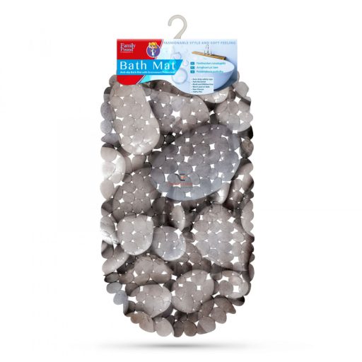 Fürdőszobai csúszásgátló 66 x 35 cm Szürke, kőmintás